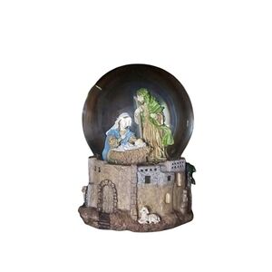 nativity scene christmas snowglobe